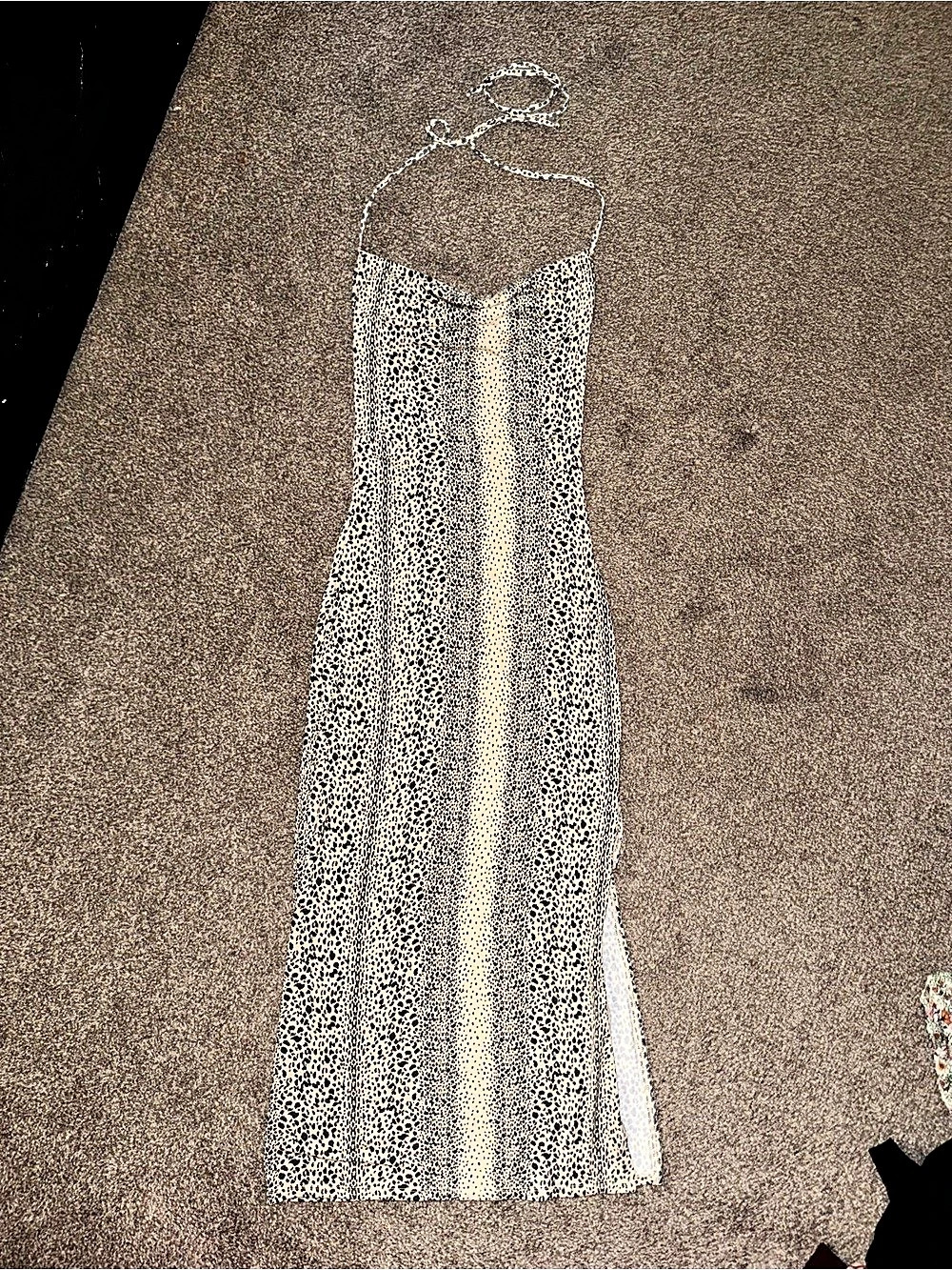 Forever 21 Animal Print Maxi Dress in Cream & Black Like New